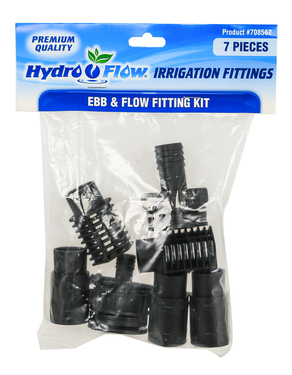 Hydro Flow Ebb & Flow Fitting Kit (1/Bag)