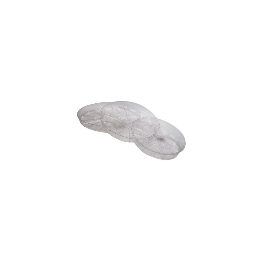 Saucer 12" Clear Plastic