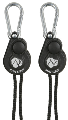 Sun Grip® Push Button Light Hangers 1/8 in - Black