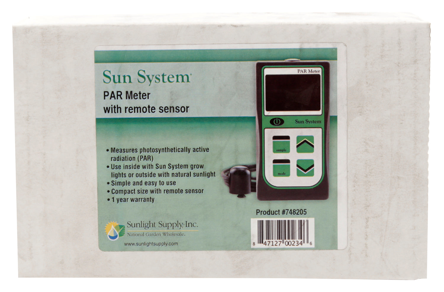 Sun System PAR Meter with Remote Sensor
